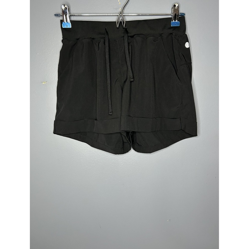 Z By Zella Shorts Womens S Black Athletic Lightweight Elastic Waist Pockets Gym